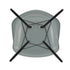 Cadeira de Braços Plástica Eames DAW / Base Ácer Preto